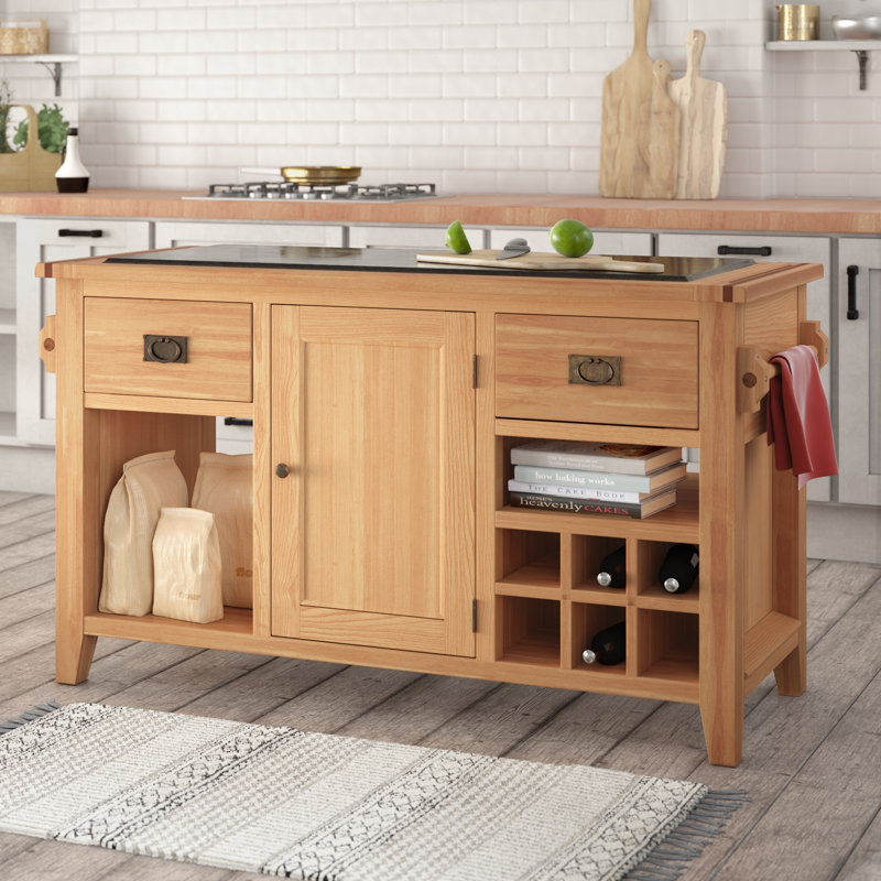 Union Rustic Kücheninsel Millais Premium mit Granitplatte & Bewertungen